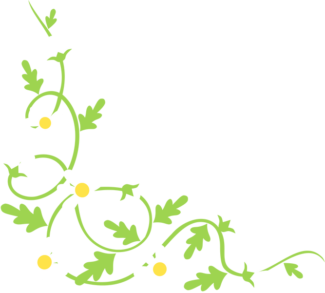 White daisy garland  - corner